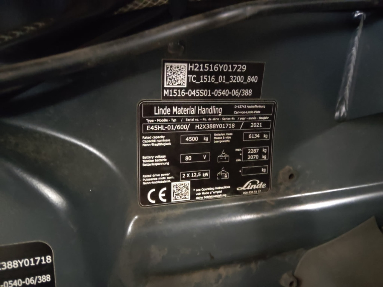 Linde E45HL-01/600 - El-truck: bilde 5 Linde E45HL-01/600 - El-truck: bilde 5