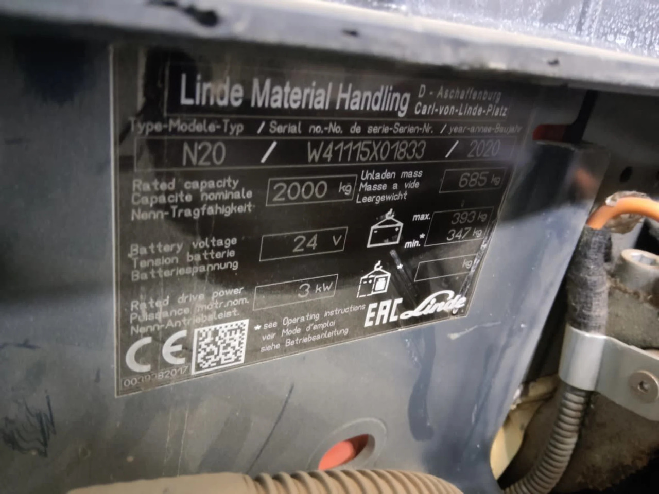 Linde N20/2400mm - Plukketruck: bilde 5 Linde N20/2400mm - Plukketruck: bilde 5