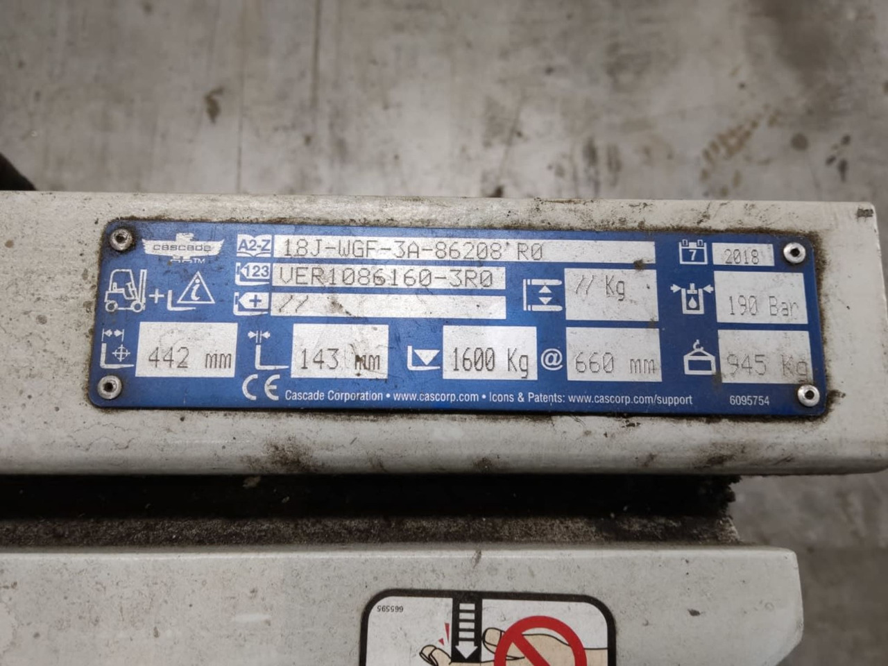 Cascade Bale clamp FEM3 - Utstyr for Materialhåndteringsutstyr: bilde 4 Cascade Bale clamp FEM3 - Utstyr for Materialhåndteringsutstyr: bilde 4