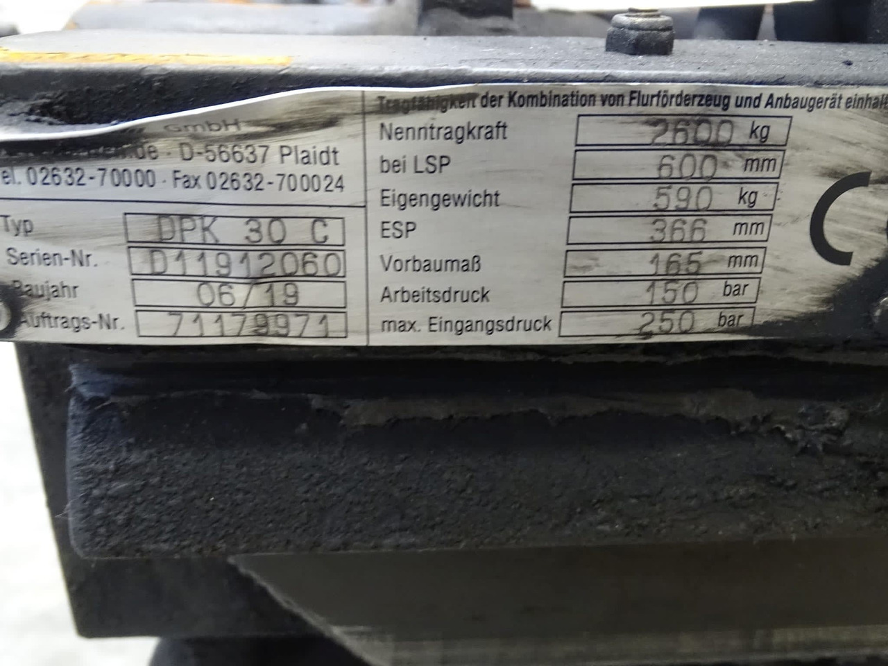 Durwen Double pallet clamp FEM3 DPK30C - Utstyr for Materialhåndteringsutstyr: bilde 3 Durwen Double pallet clamp FEM3 DPK30C - Utstyr for Materialhåndteringsutstyr: bilde 3