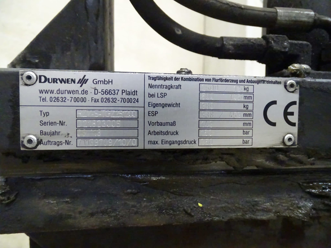 Durwen RZV-S-TGZ.25.1200 - Utstyr for Materialhåndteringsutstyr: bilde 4 Durwen RZV-S-TGZ.25.1200 - Utstyr for Materialhåndteringsutstyr: bilde 4