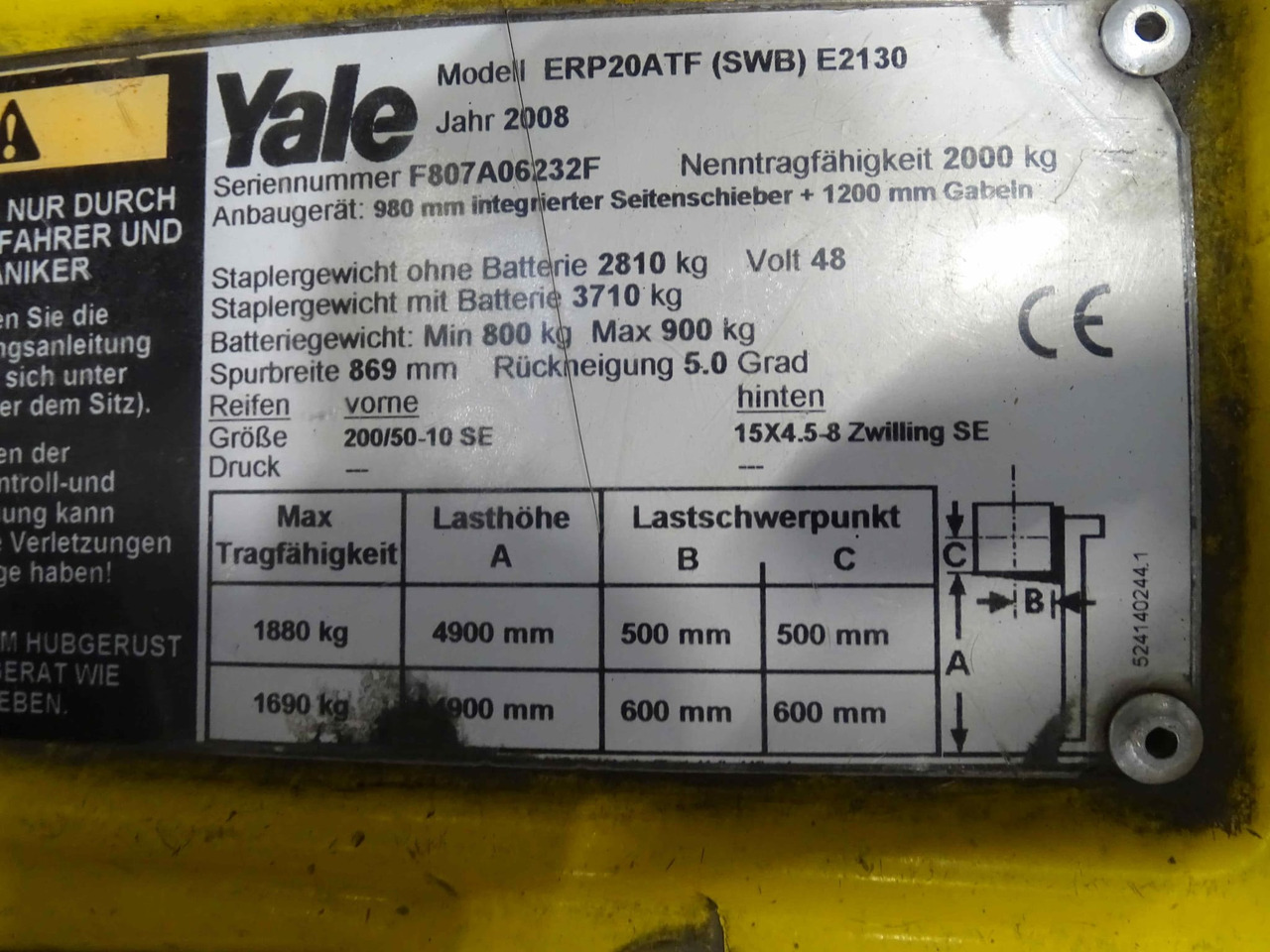 Yale ERP20ATF - El-truck: bilde 5 Yale ERP20ATF - El-truck: bilde 5