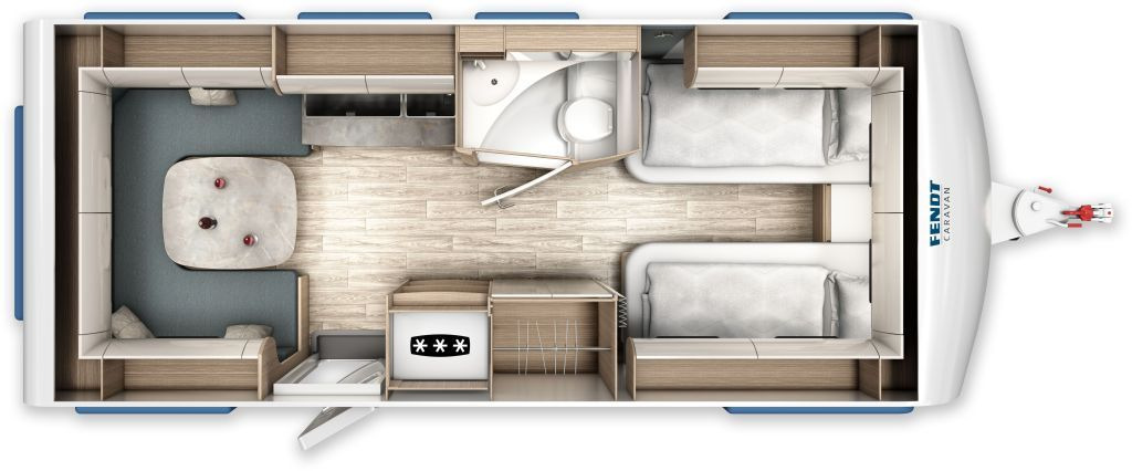 Fendt Tendenza 550 SG 2026 Safety 2000kg +++ - Campingvogn: bilde 2 Fendt Tendenza 550 SG 2026 Safety 2000kg +++ - Campingvogn: bilde 2
