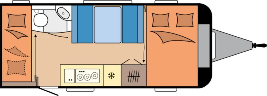 Hobby De Luxe 490 KMF 2026 GARAGE AUTARK 1800kg.+++ - Campingvogn: bilde 2 Hobby De Luxe 490 KMF 2026 GARAGE AUTARK 1800kg.+++ - Campingvogn: bilde 2