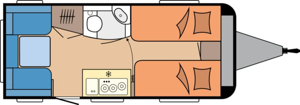 Hobby OnTour 460 DL 2026 BUGFENSTER 1500 ROLLROST - Campingvogn: bilde 2 Hobby OnTour 460 DL 2026 BUGFENSTER 1500 ROLLROST - Campingvogn: bilde 2