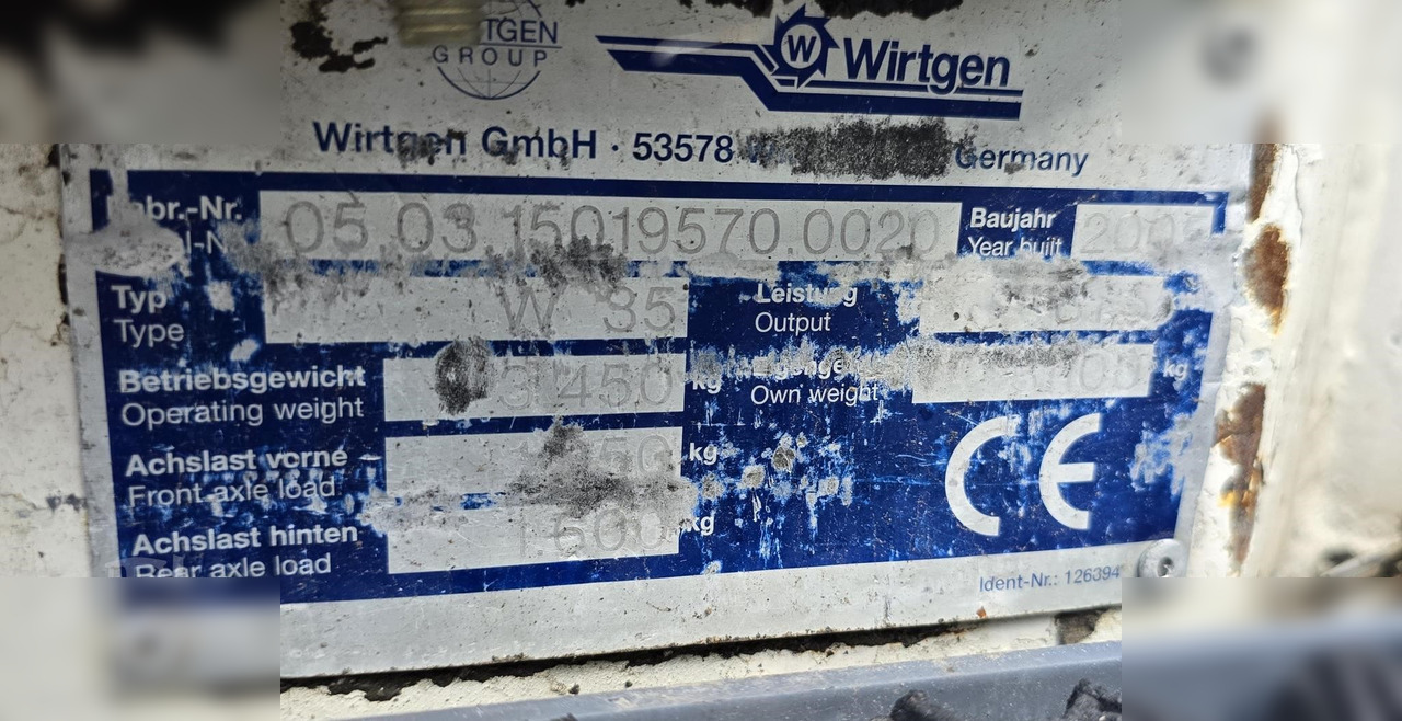 2005 WIRTGEN W35DC - Asfaltfres: bilde 2 2005 WIRTGEN W35DC - Asfaltfres: bilde 2