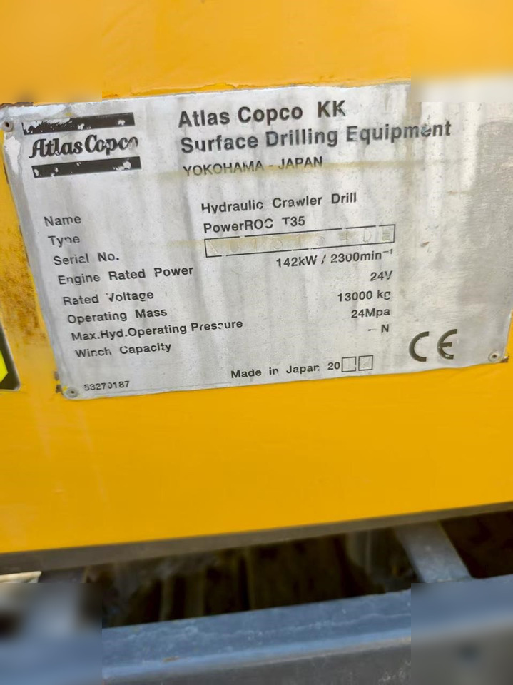 2012 ATLAS COPCO T35 - Borustyr: bilde 5 2012 ATLAS COPCO T35 - Borustyr: bilde 5