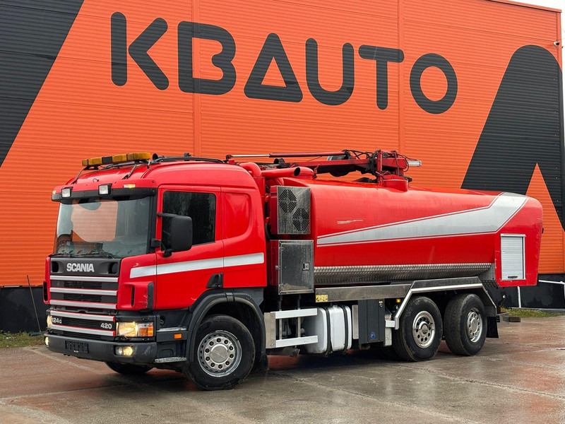 Scania P 124 6x2*4 KORP&SON / TANK 8000 l / VACUUM Wittig RFW260 / PRESSURE Uraca DK716 140 bar / 400 l/min - Vakuum lastebil: bilde 1 Scania P 124 6x2*4 KORP&SON / TANK 8000 l / VACUUM Wittig RFW260 / PRESSURE Uraca DK716 140 bar / 400 l/min - Vakuum lastebil: bilde 1