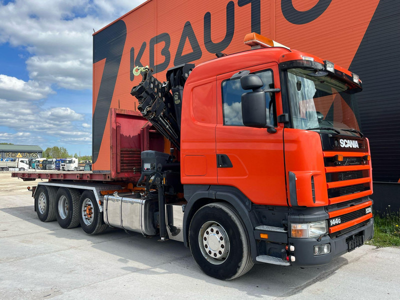Scania R 144 8x2/4 HIAB 211EP-5 YEAR 2008 / HOOK LIFT L=5400 mm - Krokbil, Kranbil: bilde 4 Scania R 144 8x2/4 HIAB 211EP-5 YEAR 2008 / HOOK LIFT L=5400 mm - Krokbil, Kranbil: bilde 4