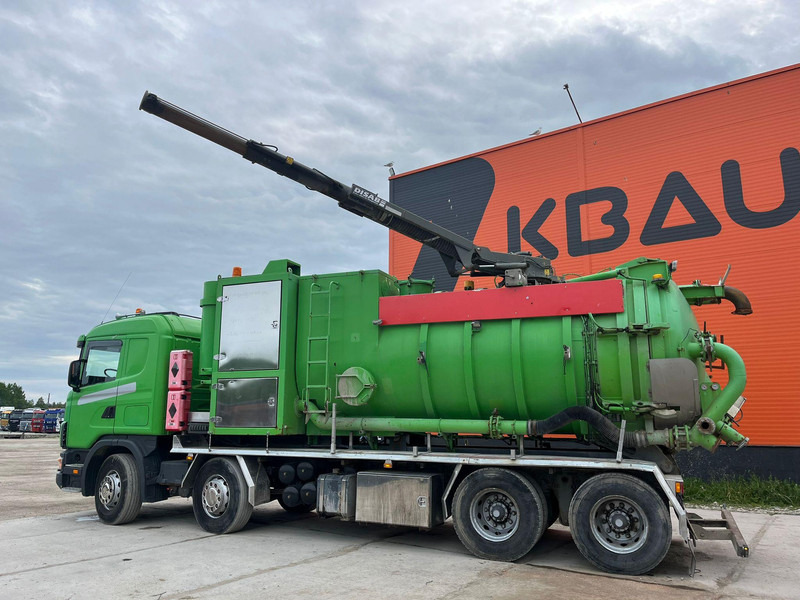 Leie Scania R124 8x4 TANK 12000 l / VACUUM Disab P210/9 - 7800 m3/h / 1182 hours Scania R124 8x4 TANK 12000 l / VACUUM Disab P210/9 - 7800 m3/h / 1182 hours: bilde 9