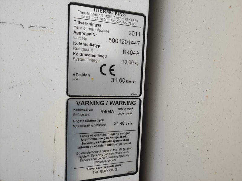 THERMO KING SLX SPECTRUM REFRIGERATION UNIT / KÜLMASEADE - Vekselflak - kjøleskap: bilde 4 THERMO KING SLX SPECTRUM REFRIGERATION UNIT / KÜLMASEADE - Vekselflak - kjøleskap: bilde 4