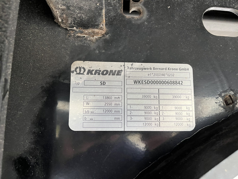 Skapsemi Krone DryLiner / Box Trailer / 3 Axle BPW Disk / APK TUV 12-25: bilde 13