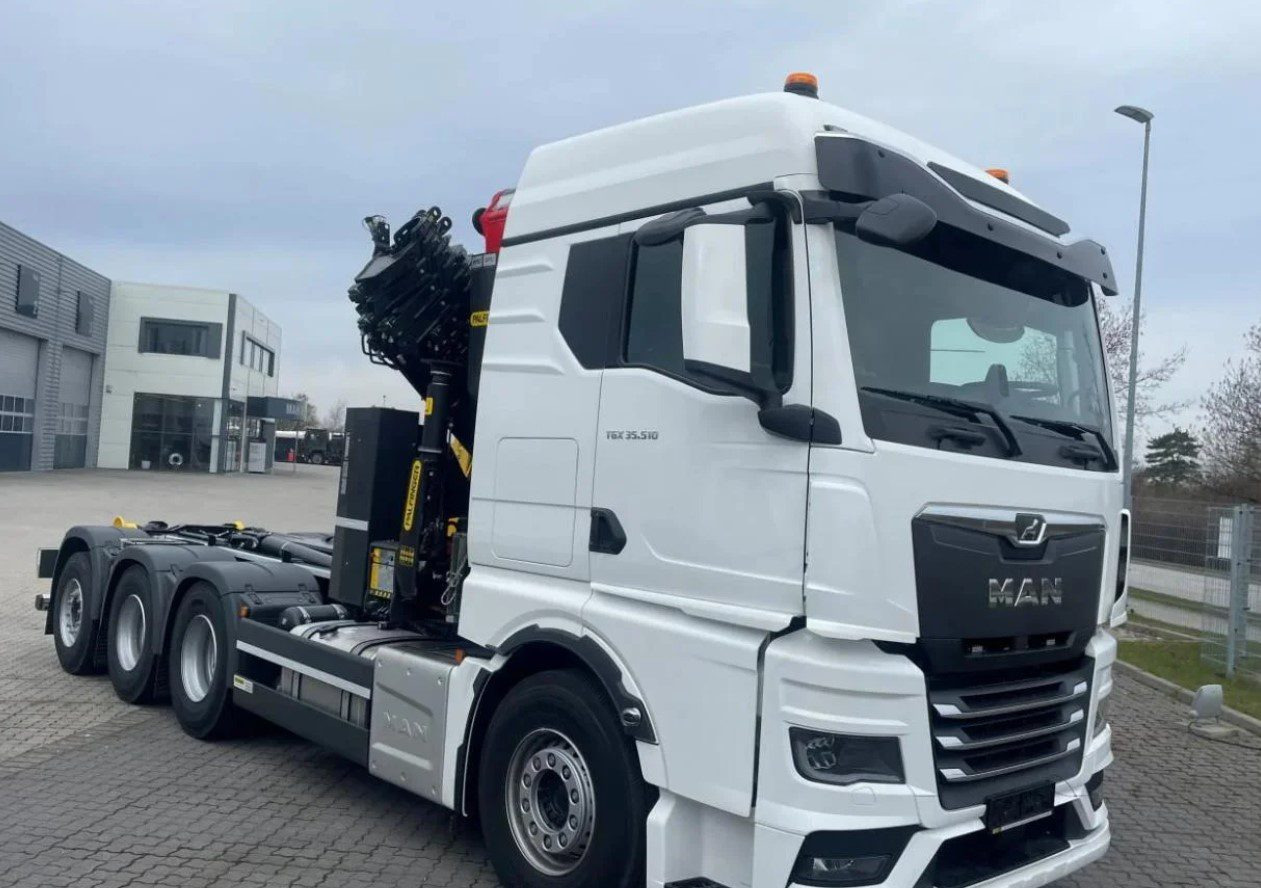 MAN TGS 35.510 8×4 Tridem kranväxlare Palfinger - Krokbil, Kranbil: bilde 2 MAN TGS 35.510 8×4 Tridem kranväxlare Palfinger - Krokbil, Kranbil: bilde 2