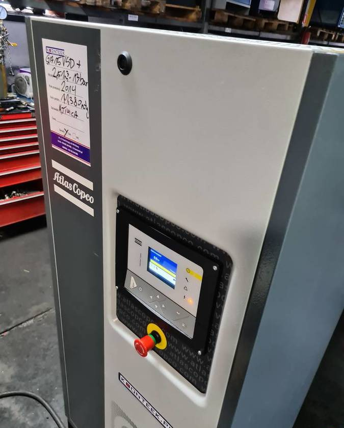 Kompresor śrubowy Atlas Copco GA 15 VSD ff + - Luftkompressor: bilde 1 Kompresor śrubowy Atlas Copco GA 15 VSD ff + - Luftkompressor: bilde 1
