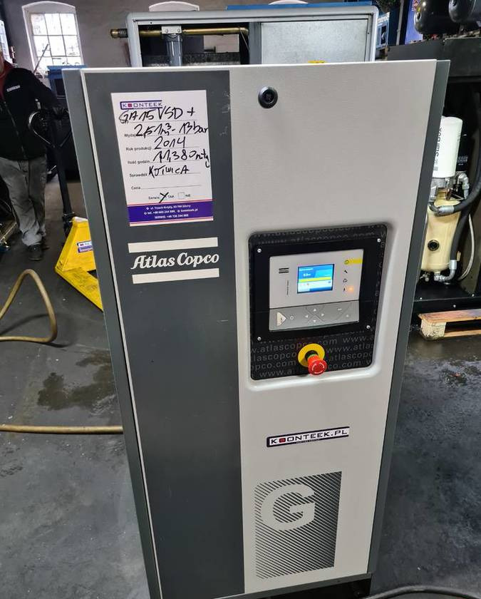 Kompresor śrubowy Atlas Copco GA 15 VSD ff + - Luftkompressor: bilde 4 Kompresor śrubowy Atlas Copco GA 15 VSD ff + - Luftkompressor: bilde 4