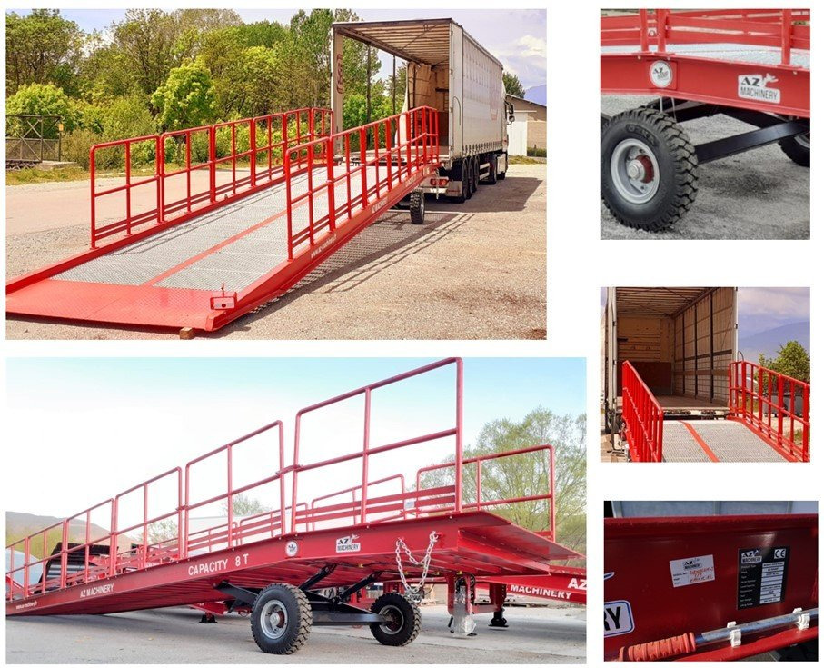 Ny Lasterampe AZ RAMP-EASY XL-8 LS. Long slope Mobil Loading Ramp 8 t Capacity: bilde 10