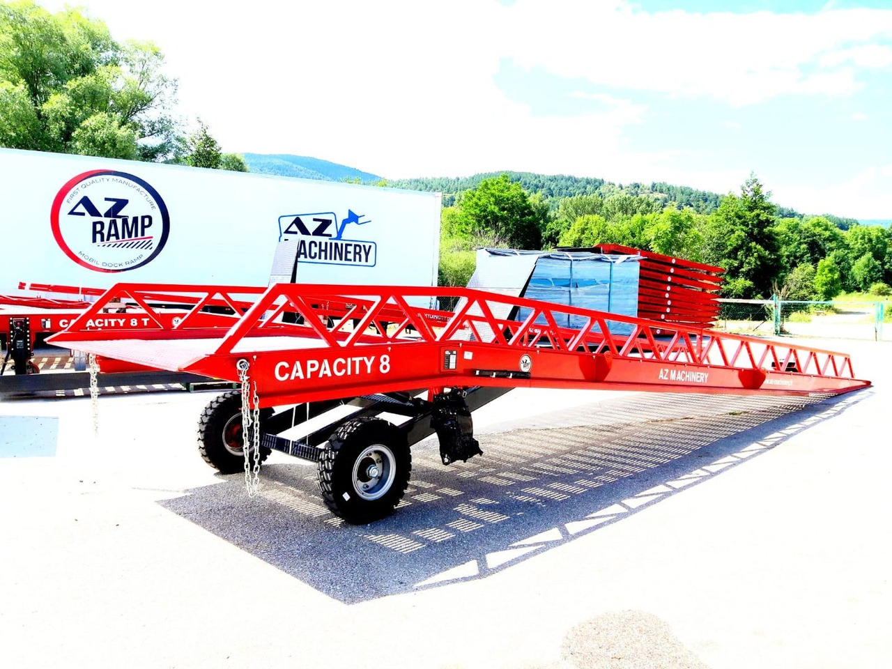 Ny Lasterampe AZ RAMP-EASY XL-8 LS. Long slope Mobil Loading Ramp 8 t Capacity: bilde 7