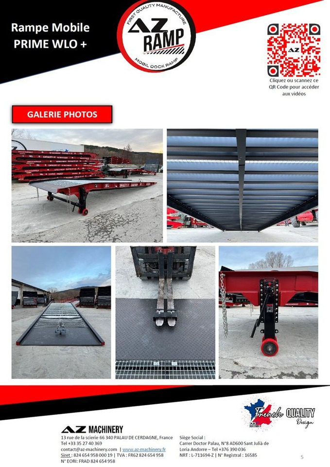 AZ RAMP-PRIME PRIME WLO + 8 . Industrial Mobil Loading Ramp - Lasterampe: bilde 5 AZ RAMP-PRIME PRIME WLO + 8 . Industrial Mobil Loading Ramp - Lasterampe: bilde 5