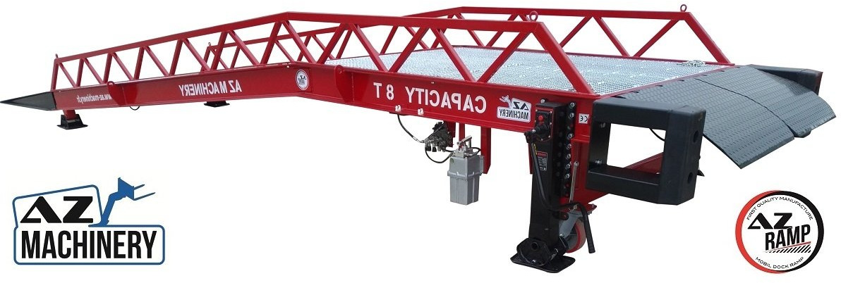 Loading Ramp with with electric tilting bridge - AZ RAMP - STAR- 10T-ZR-E. 10 ton capacity - Lasterampe: bilde 1 Loading Ramp with with electric tilting bridge - AZ RAMP - STAR- 10T-ZR-E. 10 ton capacity - Lasterampe: bilde 1