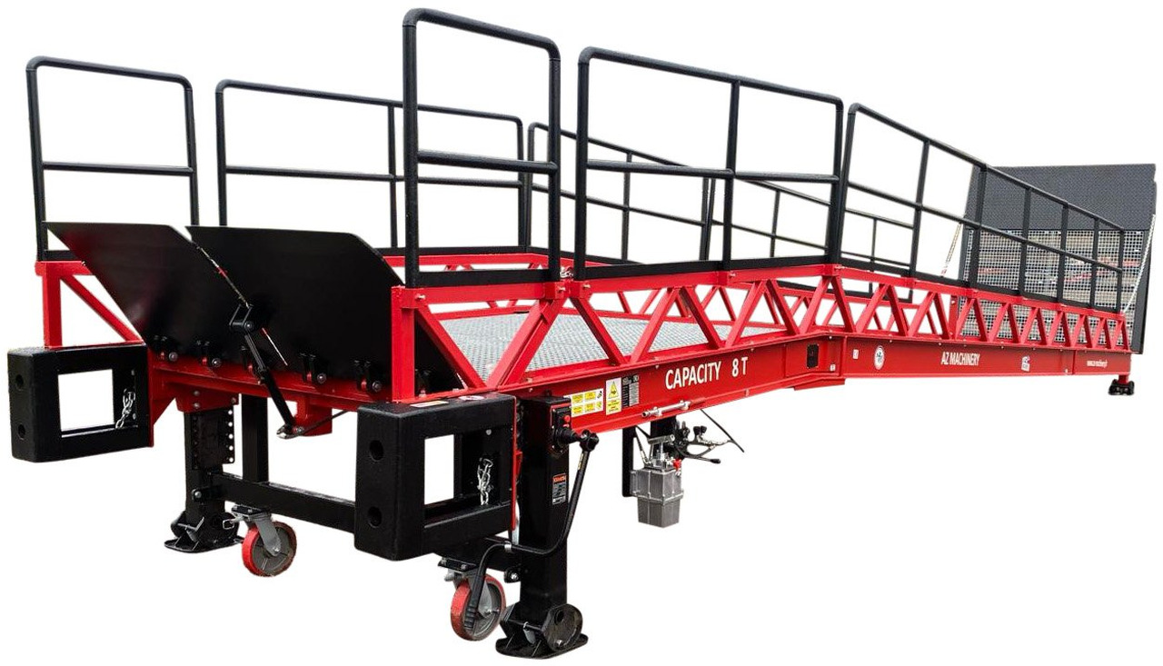 **RENTAL** Loading Ramp with with hydraulic tilting bridge - AZ RAMP - STAR- 8T. 8 ton capacity - Lasterampe: bilde 1 **RENTAL** Loading Ramp with with hydraulic tilting bridge - AZ RAMP - STAR- 8T. 8 ton capacity - Lasterampe: bilde 1
