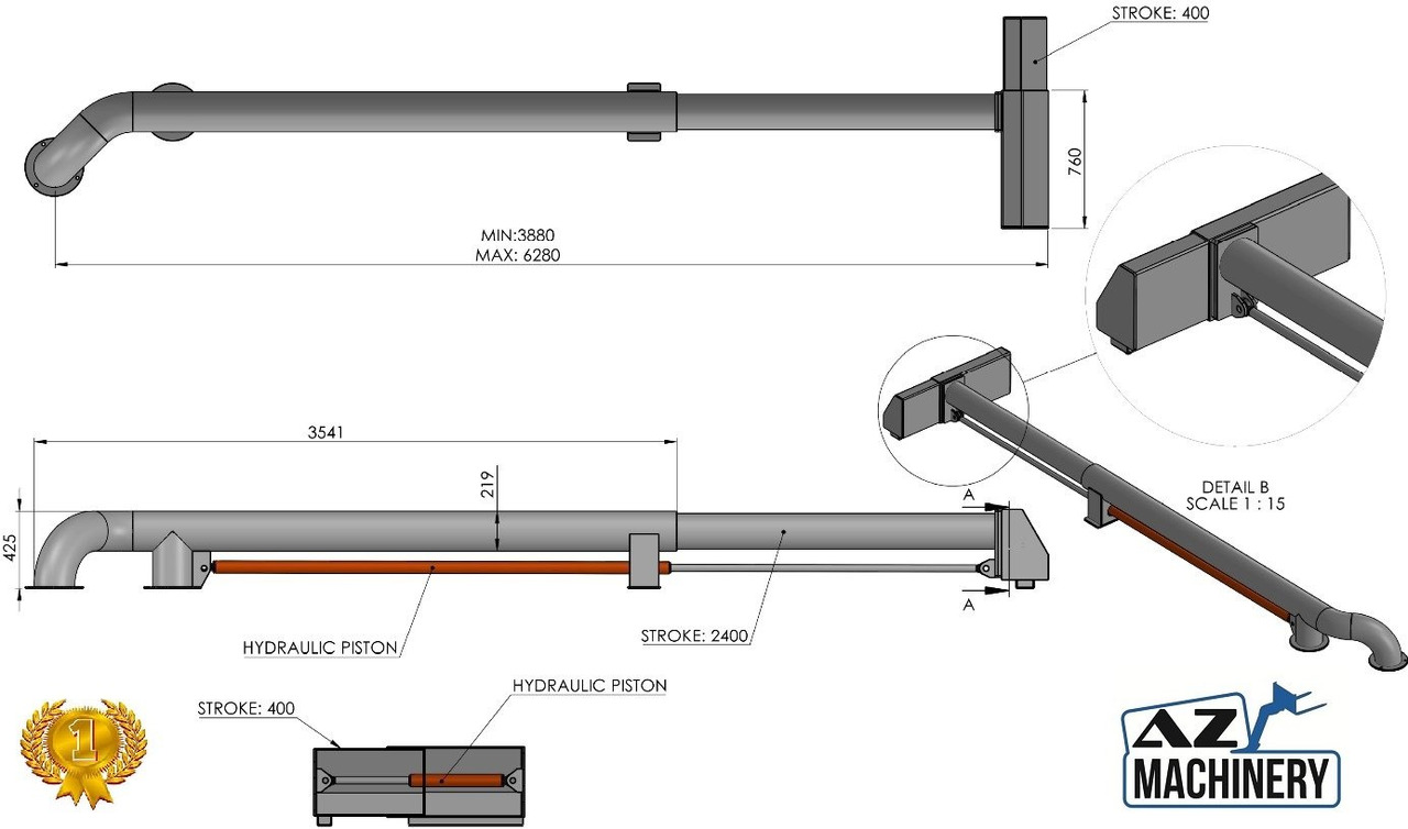 Ny Lasterampe STEEL WHEEL BLOCK WITH STOP PANEL: bilde 10