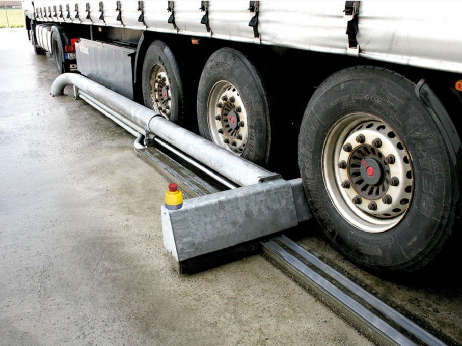 Ny Lasterampe STEEL WHEEL BLOCK WITH STOP PANEL: bilde 6
