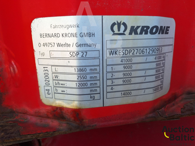 Gardintrailer Krone SDP 27: bilde 17