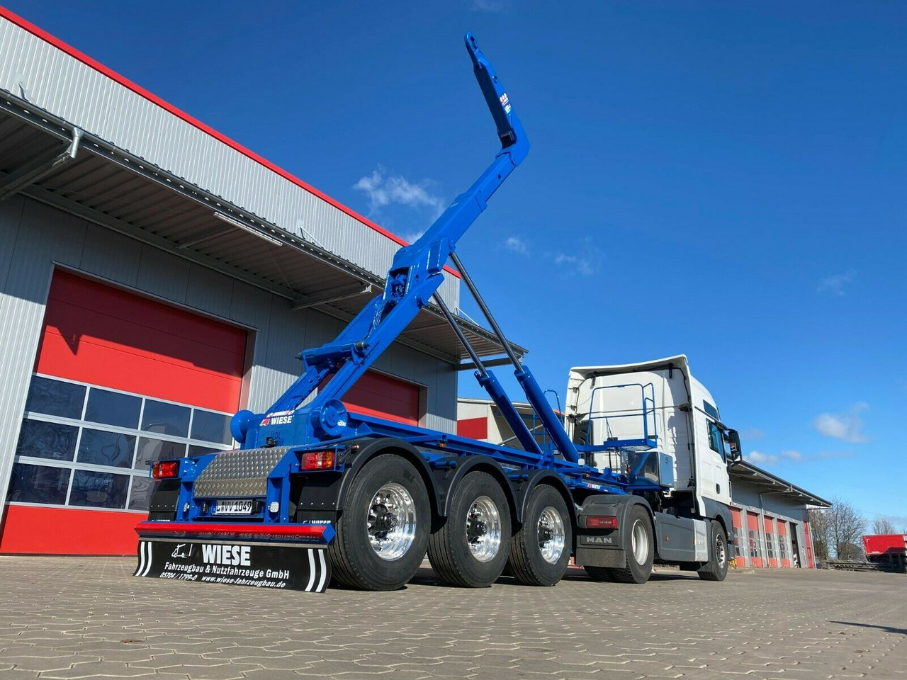 Auflieger Abrollkipper Hakenlift Agrarausführung - Container-transport/ Vekselflak semitrailer: bilde 2 Auflieger Abrollkipper Hakenlift Agrarausführung - Container-transport/ Vekselflak semitrailer: bilde 2