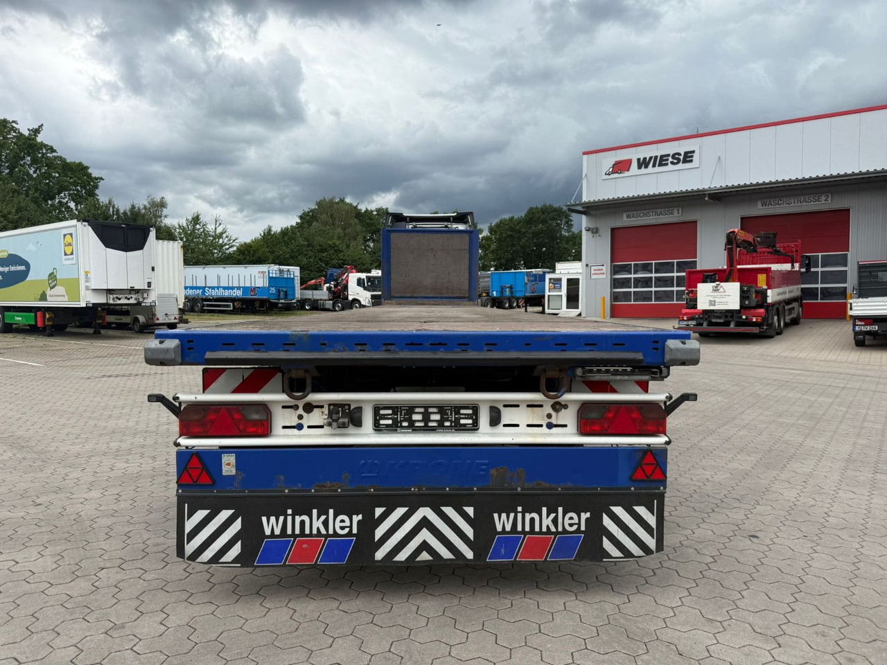 Krone Plattform Auflieger mit Tridec Zwangslenkung - Åpen semitrailer: bilde 5 Krone Plattform Auflieger mit Tridec Zwangslenkung - Åpen semitrailer: bilde 5