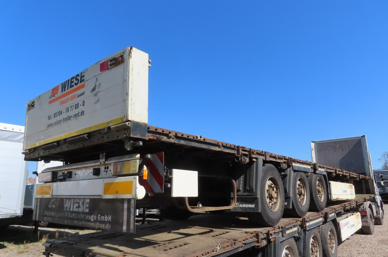 Krone Stahlmattenauflieger mit Bordwände - Åpen semitrailer: bilde 4 Krone Stahlmattenauflieger mit Bordwände - Åpen semitrailer: bilde 4