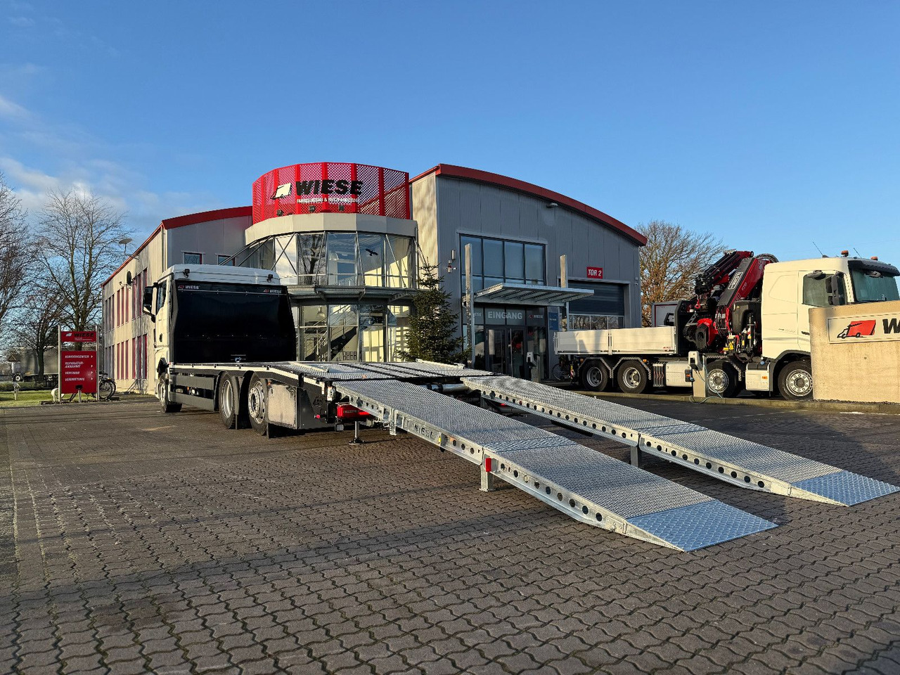 MAN Baumaschinen- Arbeitsbühnentransporter Rampen - Bergingsbil: bilde 3 MAN Baumaschinen- Arbeitsbühnentransporter Rampen - Bergingsbil: bilde 3
