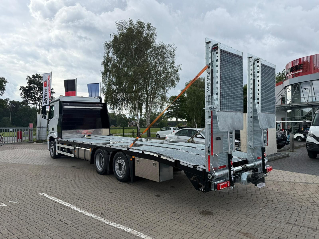 Mercedes-Benz Actros mit Rampen, Maschinentransporter - Transporter lastebil: bilde 3 Mercedes-Benz Actros mit Rampen, Maschinentransporter - Transporter lastebil: bilde 3