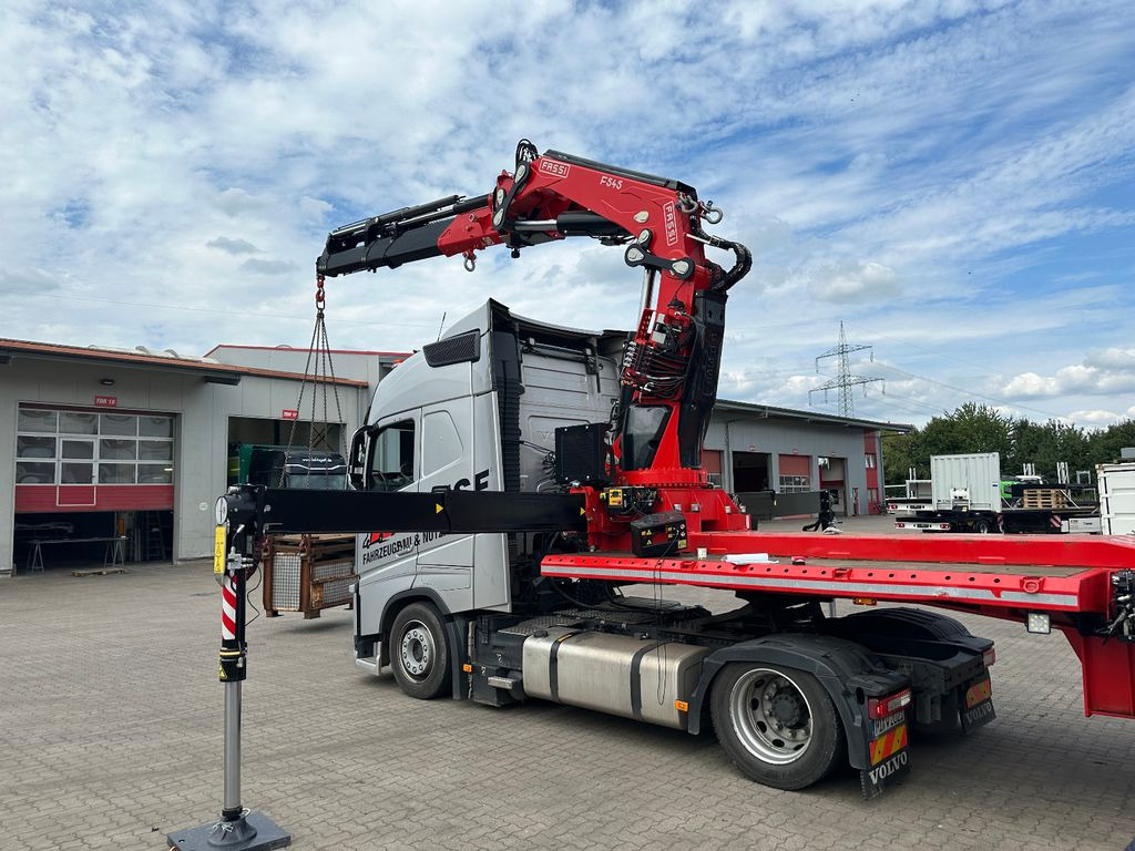 Wiese Stufensattel Tieflader mit Kran Fassi F545 - Lavloader semitrailer: bilde 3 Wiese Stufensattel Tieflader mit Kran Fassi F545 - Lavloader semitrailer: bilde 3