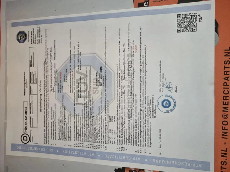 Kjølebil MAN TGE 3.180 Kuhlkoffer/ Carrier -20/+20/ ATP Cert.: bilde 11 Kjølebil MAN TGE 3.180 Kuhlkoffer/ Carrier -20/+20/ ATP Cert.: bilde 11