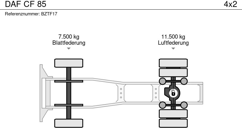 Trekkvogn DAF CF 85: bilde 19