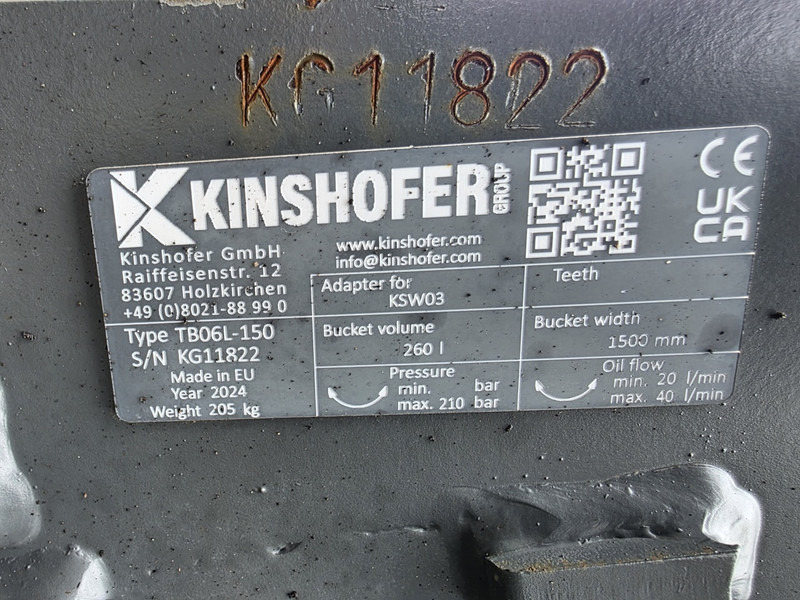Kantelbak lehnhof ms03 sw03 tilting bucket lehnhof kinshofer ms03 sw03 - Skuffe for Bygg og anlegg: bilde 5 Kantelbak lehnhof ms03 sw03 tilting bucket lehnhof kinshofer ms03 sw03 - Skuffe for Bygg og anlegg: bilde 5