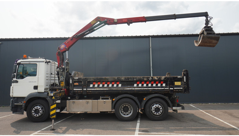 MAN TGM 26.290 TIPPER WITH HMF 1643 Z2 CRANE - Kranbil: bilde 1 MAN TGM 26.290 TIPPER WITH HMF 1643 Z2 CRANE - Kranbil: bilde 1