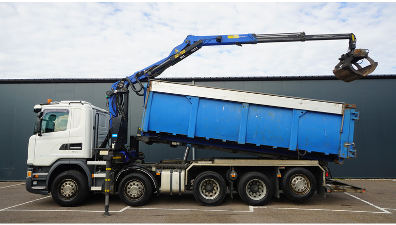 Scania G 490 10X4 CABLE SYSTEM TRUCK WITH PALFINGER Q180Z95TR CRANE - Kranbil: bilde 1 Scania G 490 10X4 CABLE SYSTEM TRUCK WITH PALFINGER Q180Z95TR CRANE - Kranbil: bilde 1