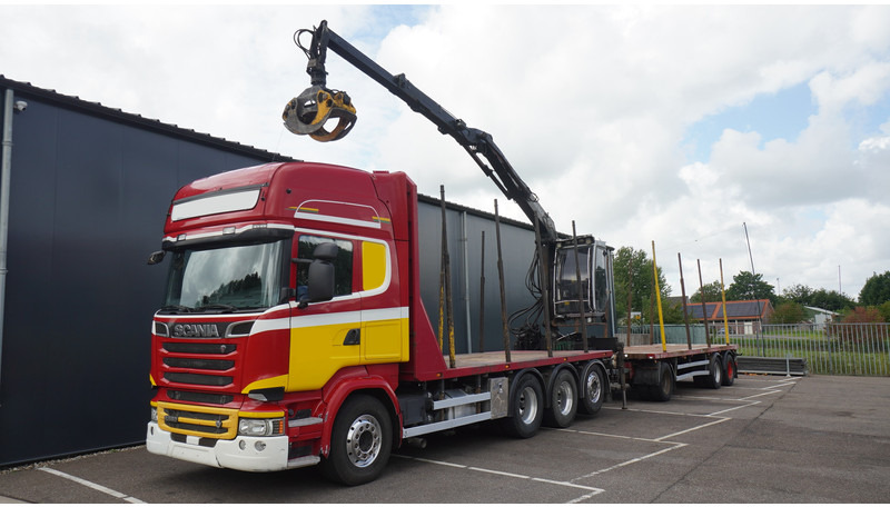 Scania R 580 V8 8X4 LOGTRANSPORT COMBI WITH MTDK YEAR 2012 TRAILER KESLA 46 CRANE - Tømmerbil, Kranbil: bilde 3 Scania R 580 V8 8X4 LOGTRANSPORT COMBI WITH MTDK YEAR 2012 TRAILER KESLA 46 CRANE - Tømmerbil, Kranbil: bilde 3