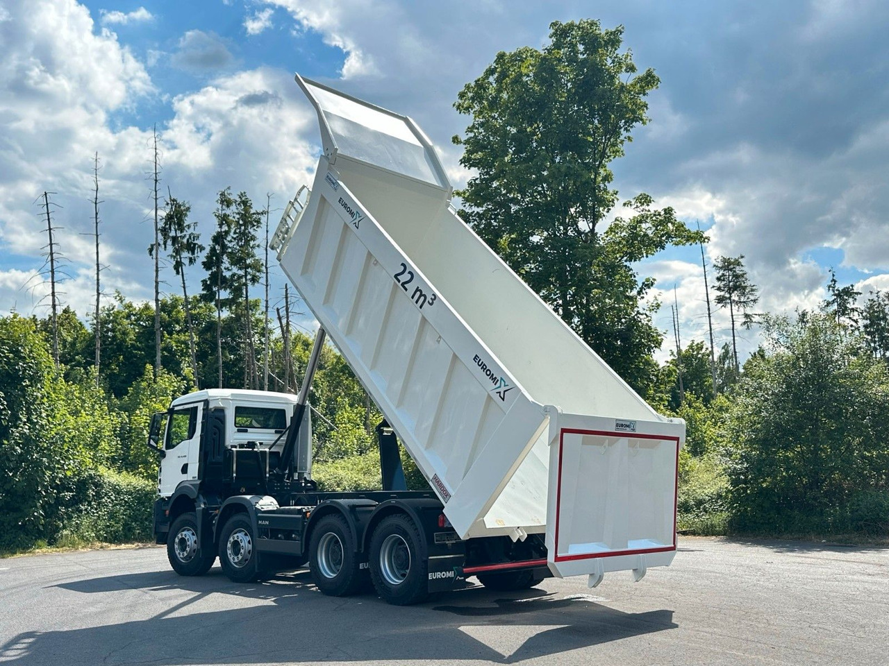 Tippbil MAN TGS 41.400 8x4 / EUROMIX MTP 22m³/  Eckige Mulde: bilde 12