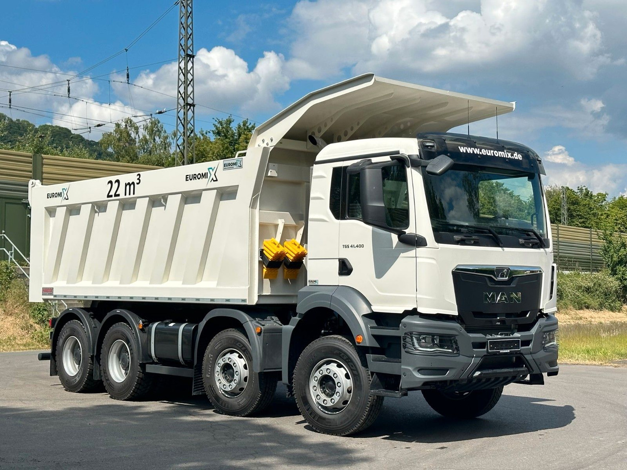 Tippbil MAN TGS 41.400 8x4 / EUROMIX MTP 22m³/  Eckige Mulde: bilde 8