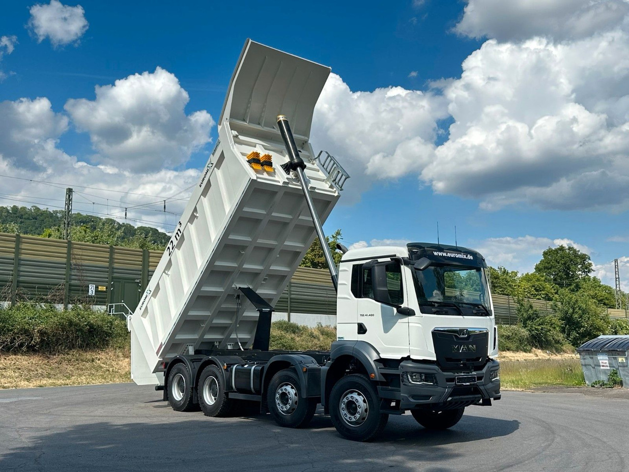 Tippbil MAN TGS 41.400 8x4 / EUROMIX MTP 22m³/  Eckige Mulde: bilde 16