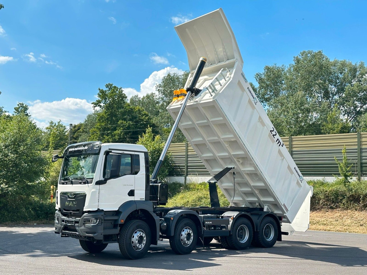 Tippbil MAN TGS 41.400 8x4 / EUROMIX MTP 22m³/  Eckige Mulde: bilde 10