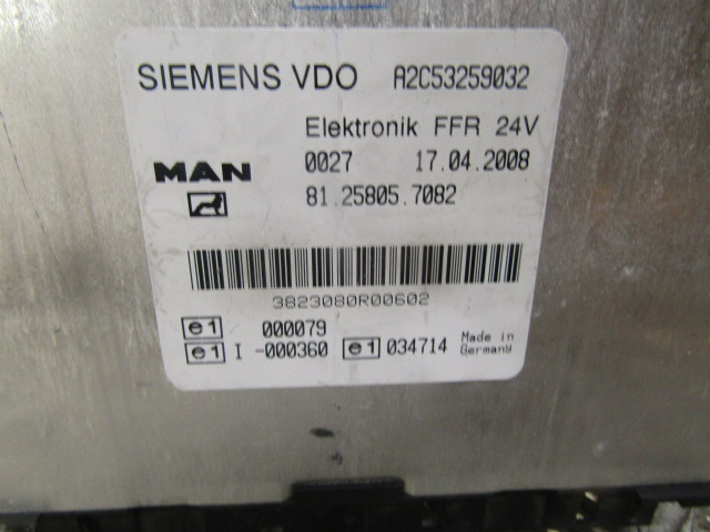MAN TGL FFR UNIT P/NO 81.25805.7082 - Elektrisk system for Lastebil: bilde 2 MAN TGL FFR UNIT P/NO 81.25805.7082 - Elektrisk system for Lastebil: bilde 2