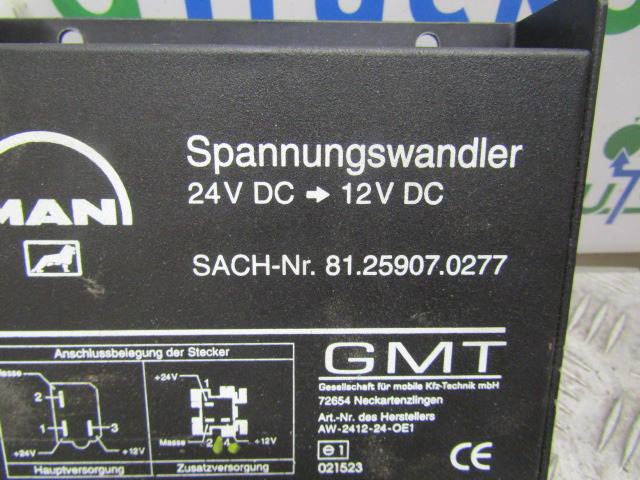 MAN TGM/TGL VOLTAGE DROPPER 24-12V P/NO 81.25907.0277 - Elektrisk system for Lastebil: bilde 2 MAN TGM/TGL VOLTAGE DROPPER 24-12V P/NO 81.25907.0277 - Elektrisk system for Lastebil: bilde 2