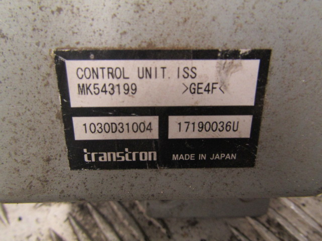 MITSUBISHI FUSO 4P10 CONTROL UNIT (ISS) P/NO MK543199 - Elektrisk system for Lastebil: bilde 2 MITSUBISHI FUSO 4P10 CONTROL UNIT (ISS) P/NO MK543199 - Elektrisk system for Lastebil: bilde 2
