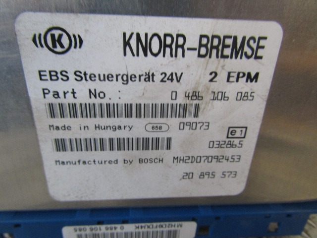 VOLVO FE EBS ECU P/NO 0486106 085 - Styreenhet for Lastebil: bilde 2 VOLVO FE EBS ECU P/NO 0486106 085 - Styreenhet for Lastebil: bilde 2