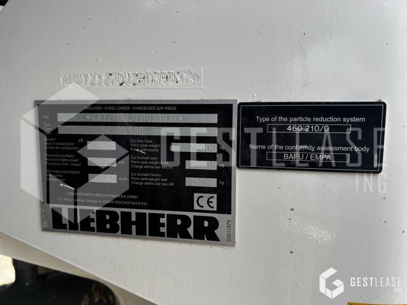 Hjullaster Liebherr L580 ENGIN NEW: bilde 9 Hjullaster Liebherr L580 ENGIN NEW: bilde 9