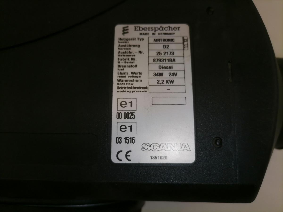 Scania Auxiliary heater 1851020 - Varme/ Ventilasjon for Lastebil: bilde 4 Scania Auxiliary heater 1851020 - Varme/ Ventilasjon for Lastebil: bilde 4