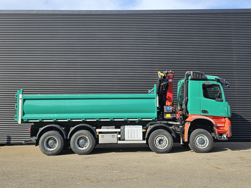 Kranbil Mercedes-Benz AROCS 4145 / 8X6 / TIPPER + HMF CRANE: bilde 11